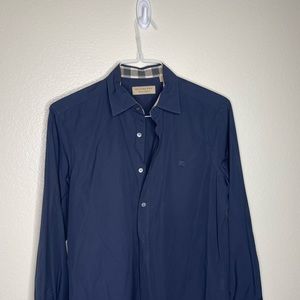 Burberry Mens Dress shirt size M blue